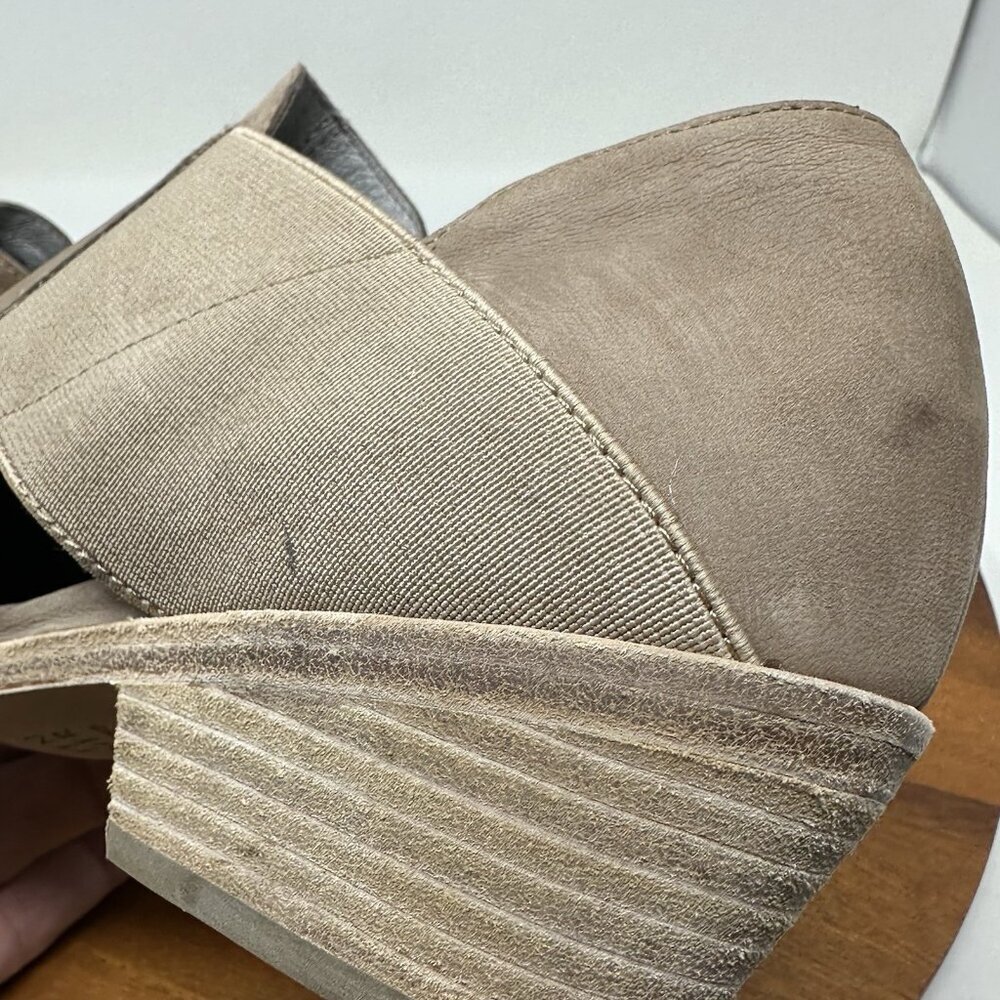 Eileen Fisher Shoes Perry Tumbled‎ Nubuck Size 7.5 Tan - Picture 11 of 15